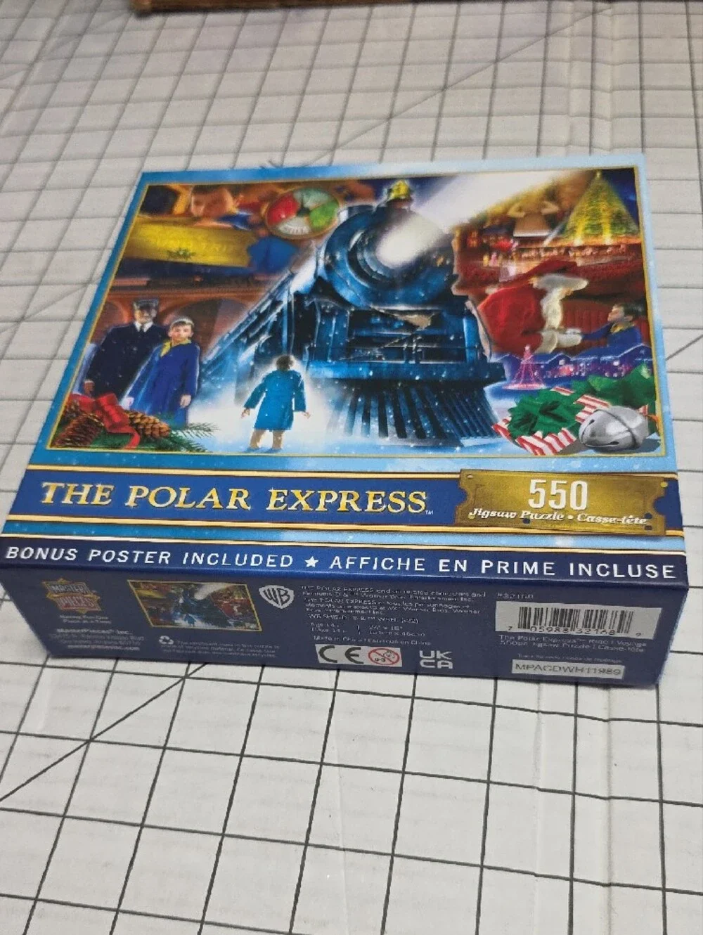 MasterPieces The Polar Express 550-Piece Jigsaw Puzzle - Blue Box, NIB 24